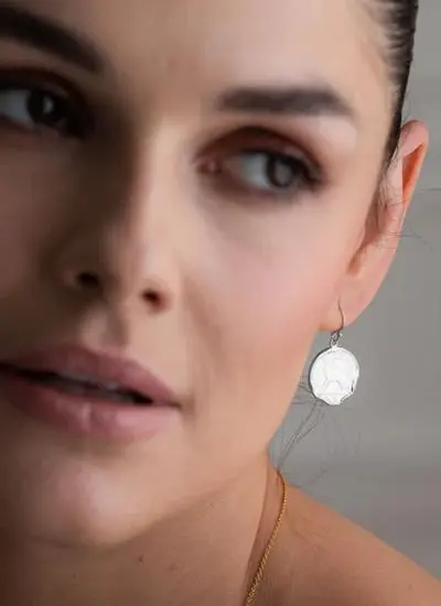 Sterling Silver Irish 3 Pence Coin Earrings